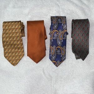 4 100% Silk Ties Armani, JZ Richards, JOE, Alfani